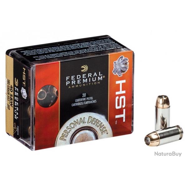 20 Munitions Federal Premium Cal.40 S&W - 180 gr HST JHP