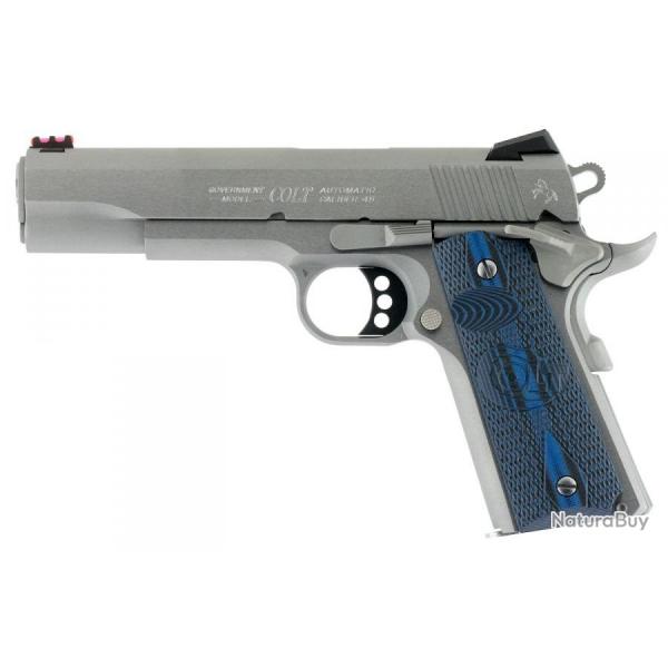 COLT - PISTOLET GOVERNMENT COMPETITION 5" INOX BROSSE 45ACP