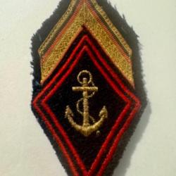 Patch Losange de bras infanterie, troupe de marine - Sous Officier (sergent chef)