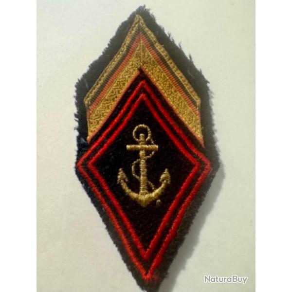 Patch Losange de bras infanterie, troupe de marine - Sous Officier (sergent chef)