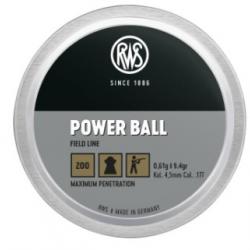 Plombs RWS power ball cal.4.5 0.61g 9.1gr par 200