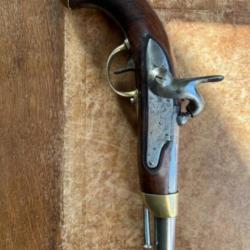 Pistolet a percussion, poudre noire,1822Tbis,manufacture Royale Thulle