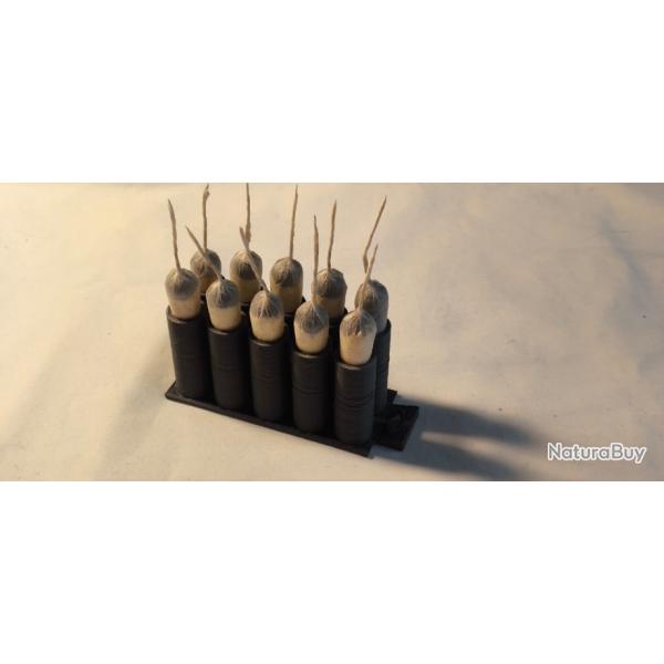 Lot de 10 balles combustibles doses  1g de poudre noire