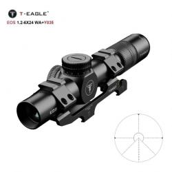 T-Eagle Lunette De Visée EO 1.2-6x24WA  1/2 MOA