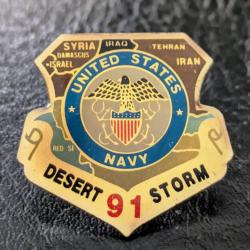 P pins insigne Militaire Guerre du Golf Desert storm 91 US navy lapel pin iraq war badge military