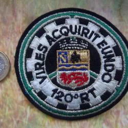 écusson collection 120 e régiment train armée terre Française insigne à coudre
