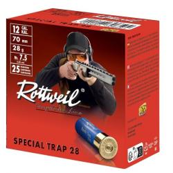 CAL 12/70 ROTTWEIL SPECIAL TRAP  28G 7,5 1 boite de 25 cartouches