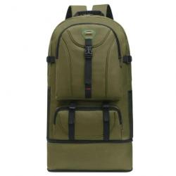 Sac à Bagages de Voyage en Nylon Imperméable Grande Capacité 75L Multifonctionnelle Green