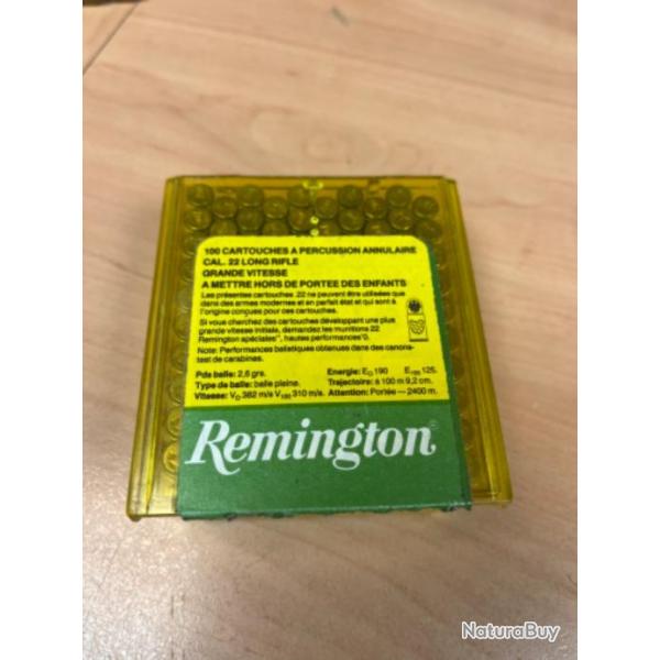 1 boite de 100 22 LR Remington