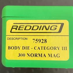 Jeu d'outil REDDING body die calibre 300 Norma mag