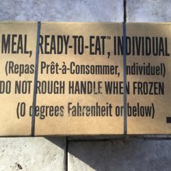 Carton de 12 Rations de combat américain MRE USA