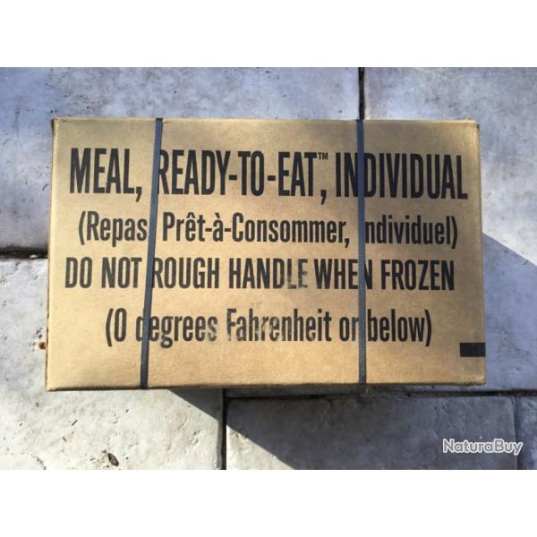 Carton de 12 Rations de combat amricain MRE USA