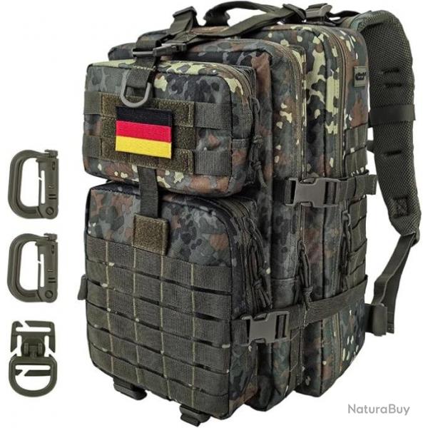 Sac  dos 40L Style Tactique Militaire Mousqueton Forme D Molle Randonne Escalade Chasse Camouflage