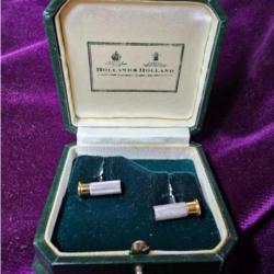 HOLLAND & HOLLAND : Boutons de manchettes, argent