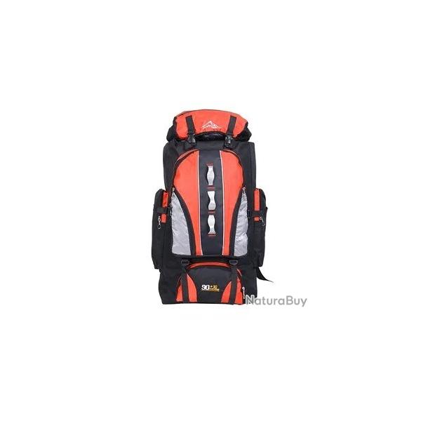 Sac  Dos Ultra luger 90L De Randonne pliante Camping en Plein Air Alpinisme Escalade Rouge