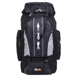 Sac À Dos Ultra luger 90L De Randonnée pliante Camping en Plein Air Alpinisme Escalade Noir