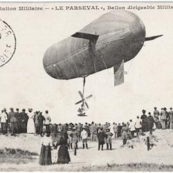 CPA MILITARIA  -  AÉRONAUTIQUE MILITAIRE - "LE PARSEVAL", BALLON DIRIGEABLE MILITAIRE ALLEMAND