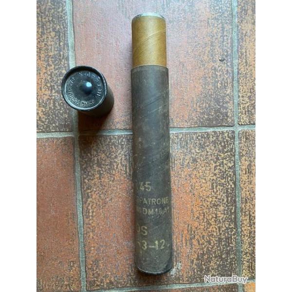 Vends container vide d'obus 40 mm allemand de manoeuvre