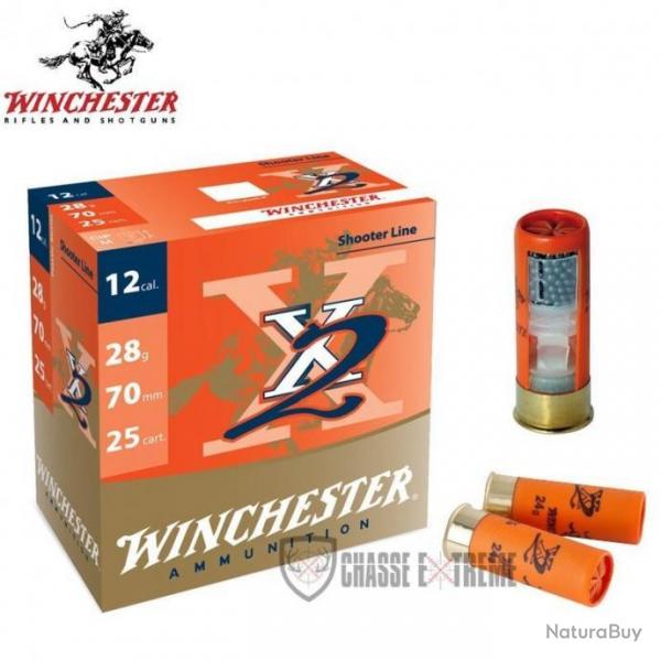 25 Cartouches WINCHESTER X2 24g cal 12/70 Pb 8