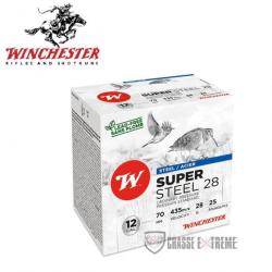 25 Cartouches WINCHESTER Super Steel 28g cal 12/70 Pb 7