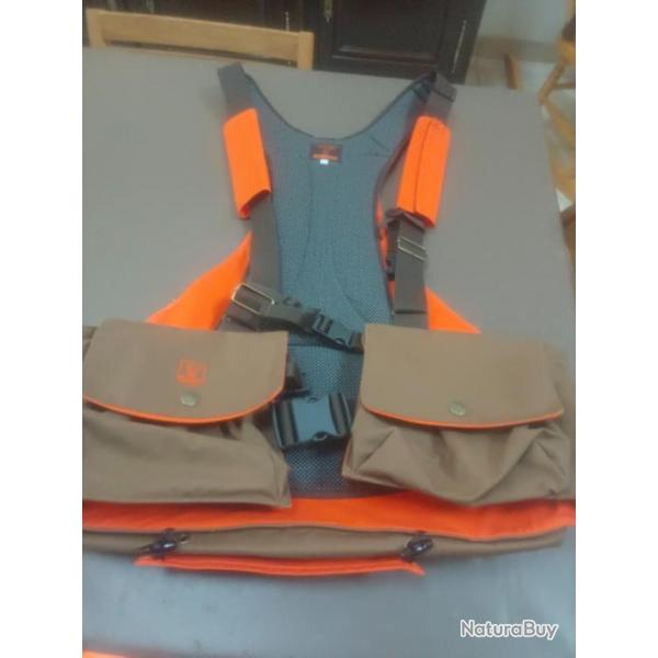 Gilet riserva canvas marron ( neuf )