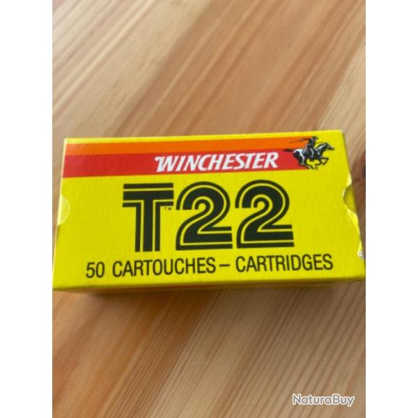 Bote ancienne 22 LR winchester T22