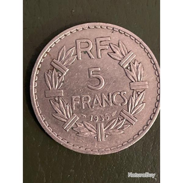 piece 5 francs 1935