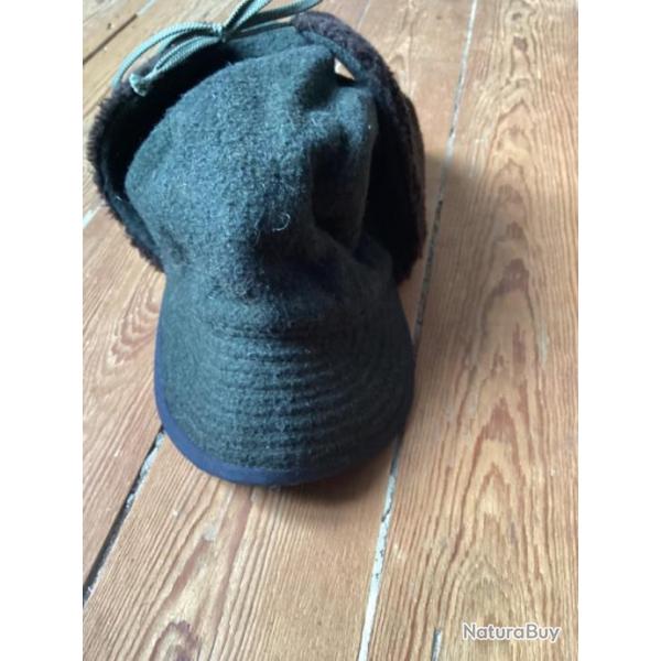 Casquette hiver avec protge oreilles en Loden vritable