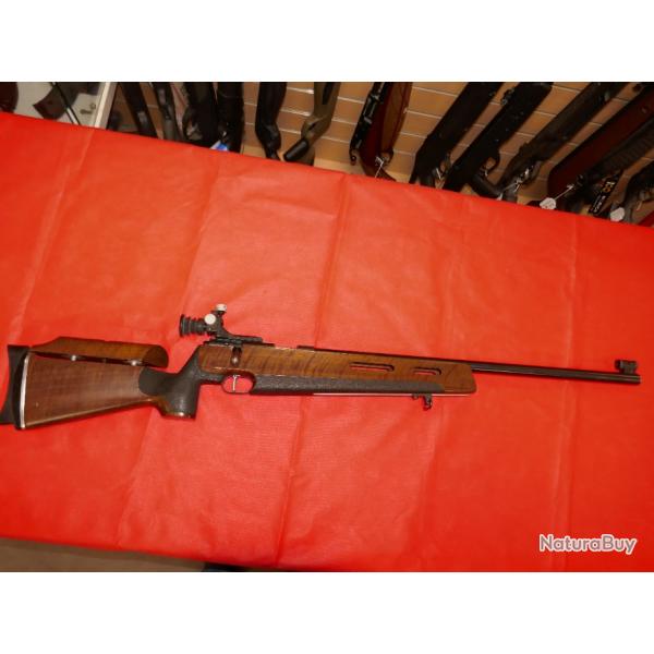Carabine de Match WEIHRAUCH HW 660 M en 22Lr avec son dioptre d'origine