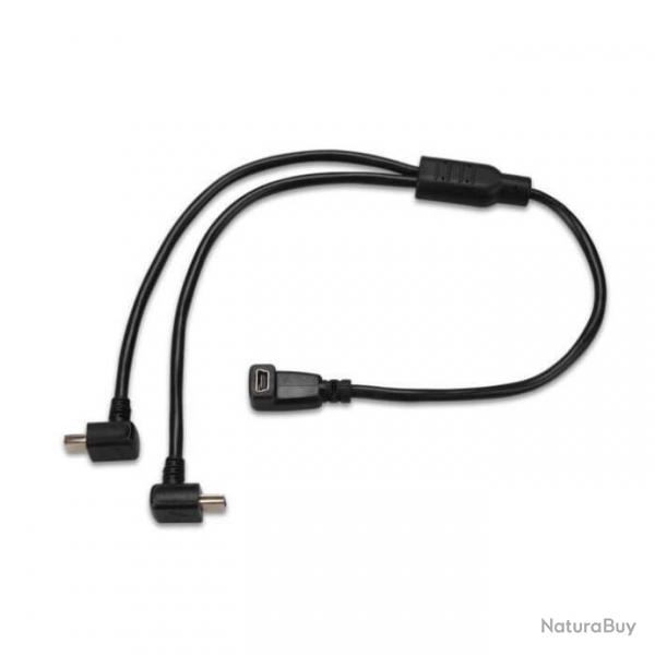 CABLE ADAPTATEUR DOUBLE DIT CABLE Y CABLE ADAPTATEUR DOUBLE POUR GARMIN DELTA, DELTA SPORT, PRO550, 