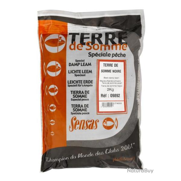 SENSAS ARGILE TERRE DE SOMME NOIRE 2KG