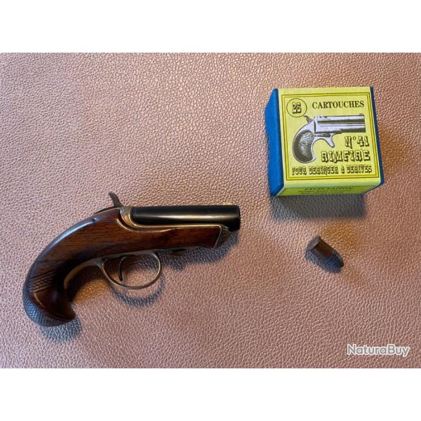 Pistolet Williamson Derringer 1 coup complet et tat neuf