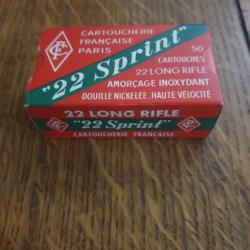 Munition de collection 22 sprint 22 lr