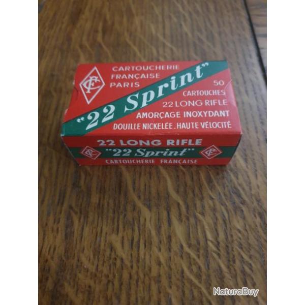 Munition de collection 22 sprint 22 lr