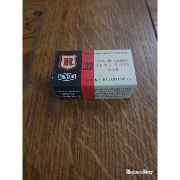 Munition de collection RWS 22 lr