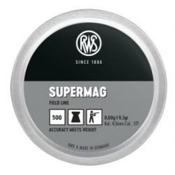 Plombs RWS supermag cal.4.5 0.60g 9.3gr par 500