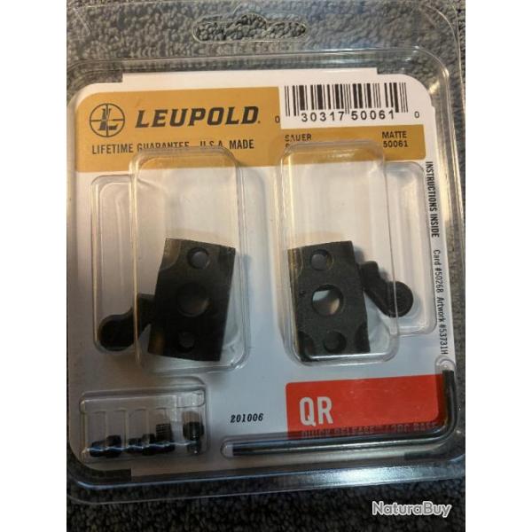 embases Leupold QR pour Sauer 90/200 et SHR970...