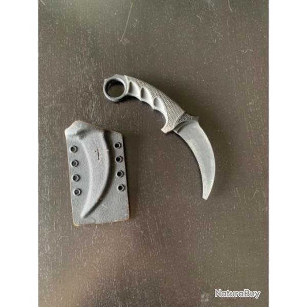 Karambit d'exercice + tui TRB