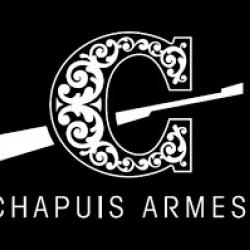 autocollant chasse CHAPUIS ARMES Blanc  !