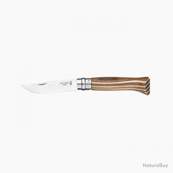 OPINEL BOULEAU LAMELLE BRUN N 08