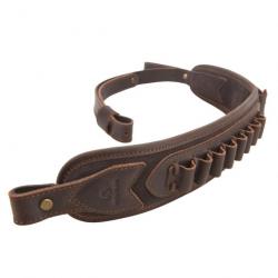 Sangle ajustable en cuir suédé Coffee(12 Gauge)