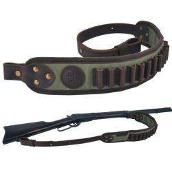 Ceinture réglable en cuir pour. 357 .30-30 .38 2 attaches VERT 1 attache  LIVRAISON GRATUITE !!