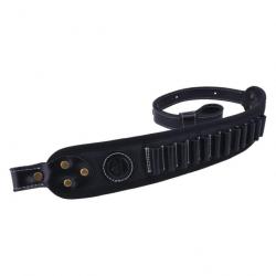 Ceinture réglable en cuir pour. 357 .30-30 .38 2 attaches NOIR 1 attache  LIVRAISON GRATUITE !!