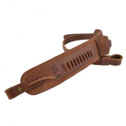 Sangle en cuir vintage Brown .22LR .17hmr LIVRAISON  GRATUITE !!