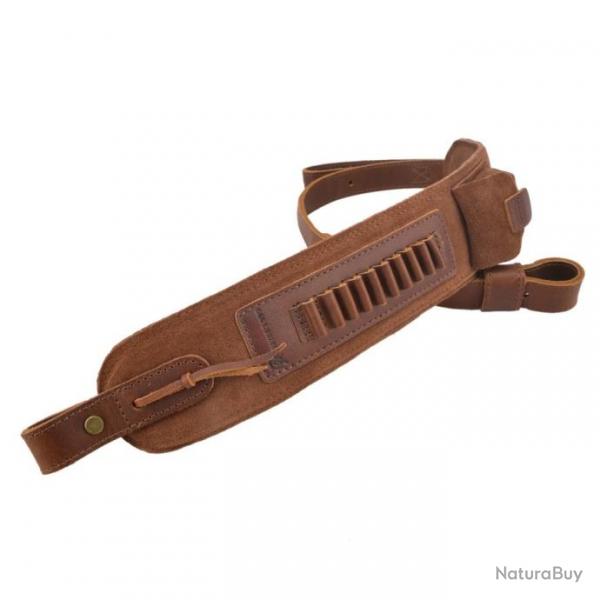 Sangle en cuir vintage Brown .22LR .17hmr LIVRAISON  GRATUITE !!