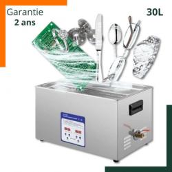 Nettoyeur à ultrason 30L - 10 transducteurs - Puissance de 600W - Garantie 2 ans - Livraison rapide