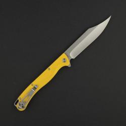 Couteau Daggerr Toothpick Yellow Manche FRN Lame Acier 8Cr14MoV Satin Linerlock CLip DGRTPFYLSW