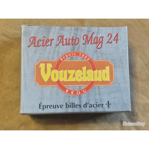 Cartouches Vouzelaud Acier Auto Mag 24 cal 20/76 N3 SUPER PRIX !!!