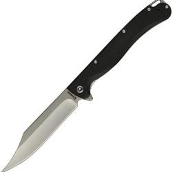 Couteau Daggerr Toothpick Black Manche FRN Lame Acier 8Cr14MoV Satin Linerlock CLip DGRTPFBKSW