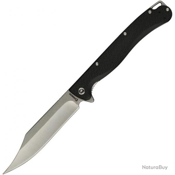 Couteau Daggerr Toothpick Black Manche FRN Lame Acier 8Cr14MoV Satin Linerlock CLip DGRTPFBKSW